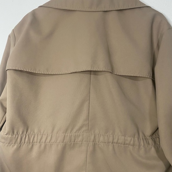 Stradivarius Olive Trench Coat Size S - Picture 11 of 16